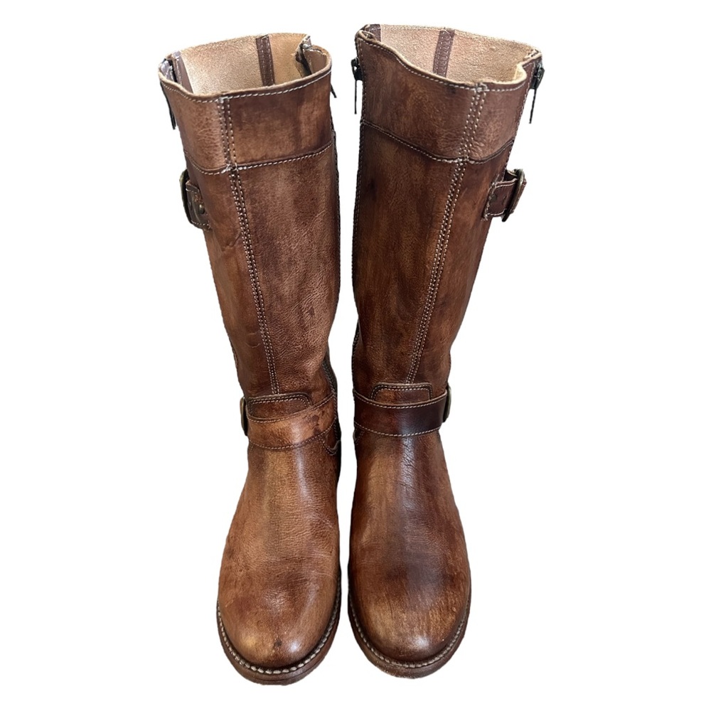 Bed Stu Women’s Gogo Lug Tan Rustic Leather Boots Brown 7 - Picture 6 of 10